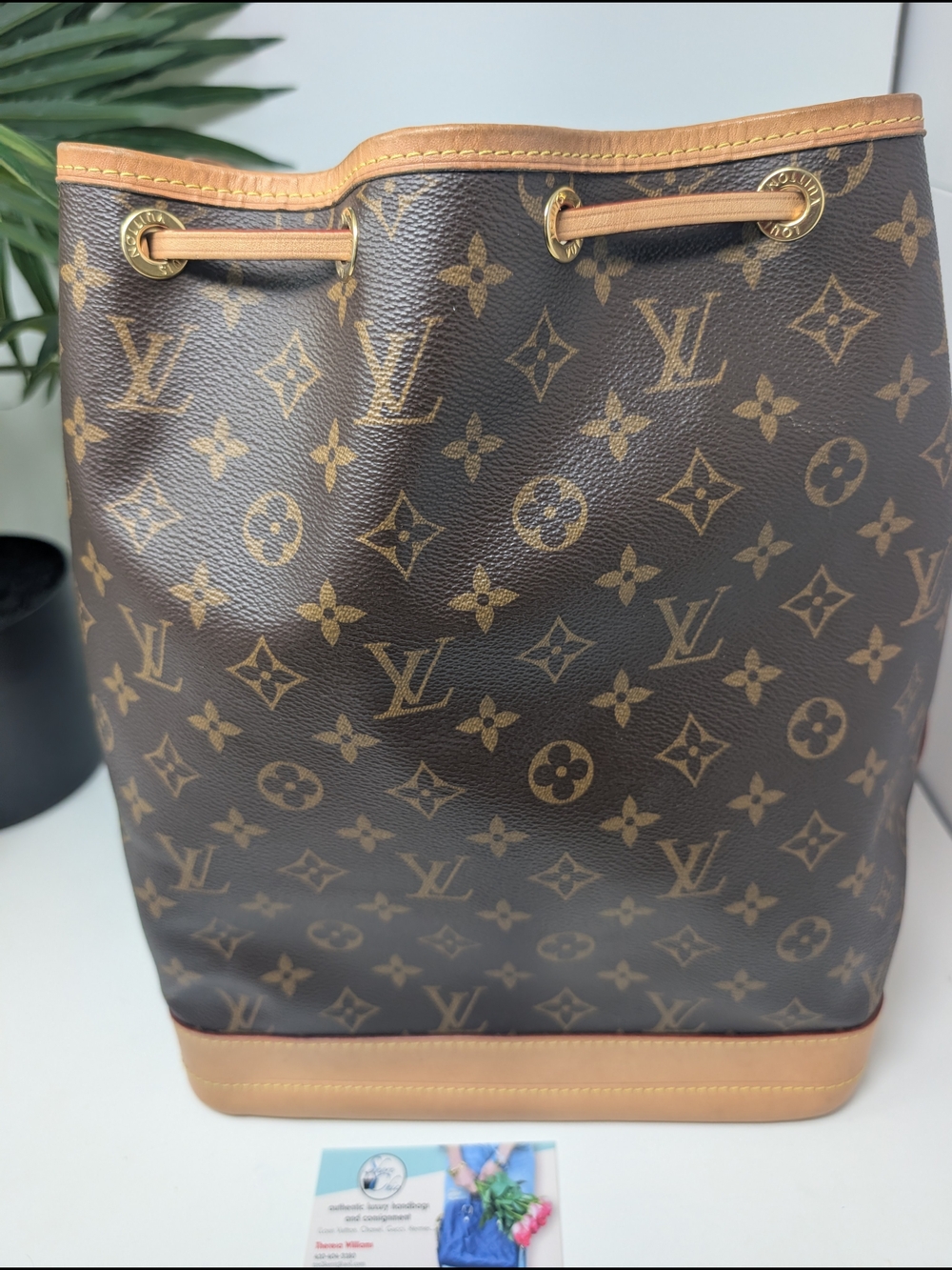 Louis Vuitton Brown‎ Monogram Noé Drawstring Bucket Bag - Picture 8 of 16